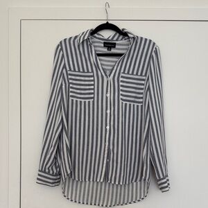 Fortune + Ivy Striped Button-Up Shirt - Size Medium
